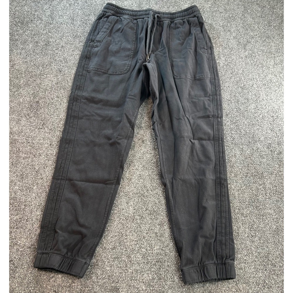 Athleta Jogger Pants Women Size S Black Cotton Stretch Drawstring Pockets Casual